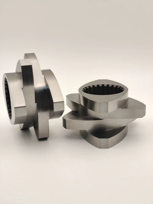 Bộ phụ kiện Granulator Twin Screw Extruder Meshing Block Kneading Block Từ 12mm - 300mm