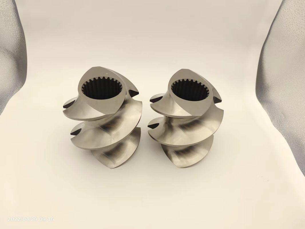 Twin Screw Extruder Granulator Accessories Meshing Covey Screw Element Từ 12mm -300mm