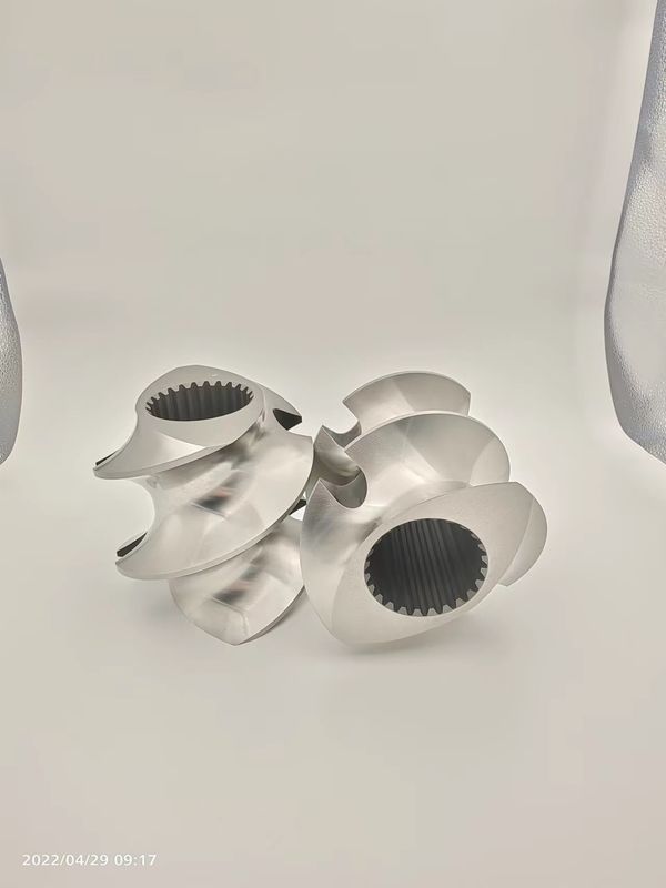 Twin Screw Extruder Granulator Accessories Meshing Covey Screw Element Từ 12mm -300mm