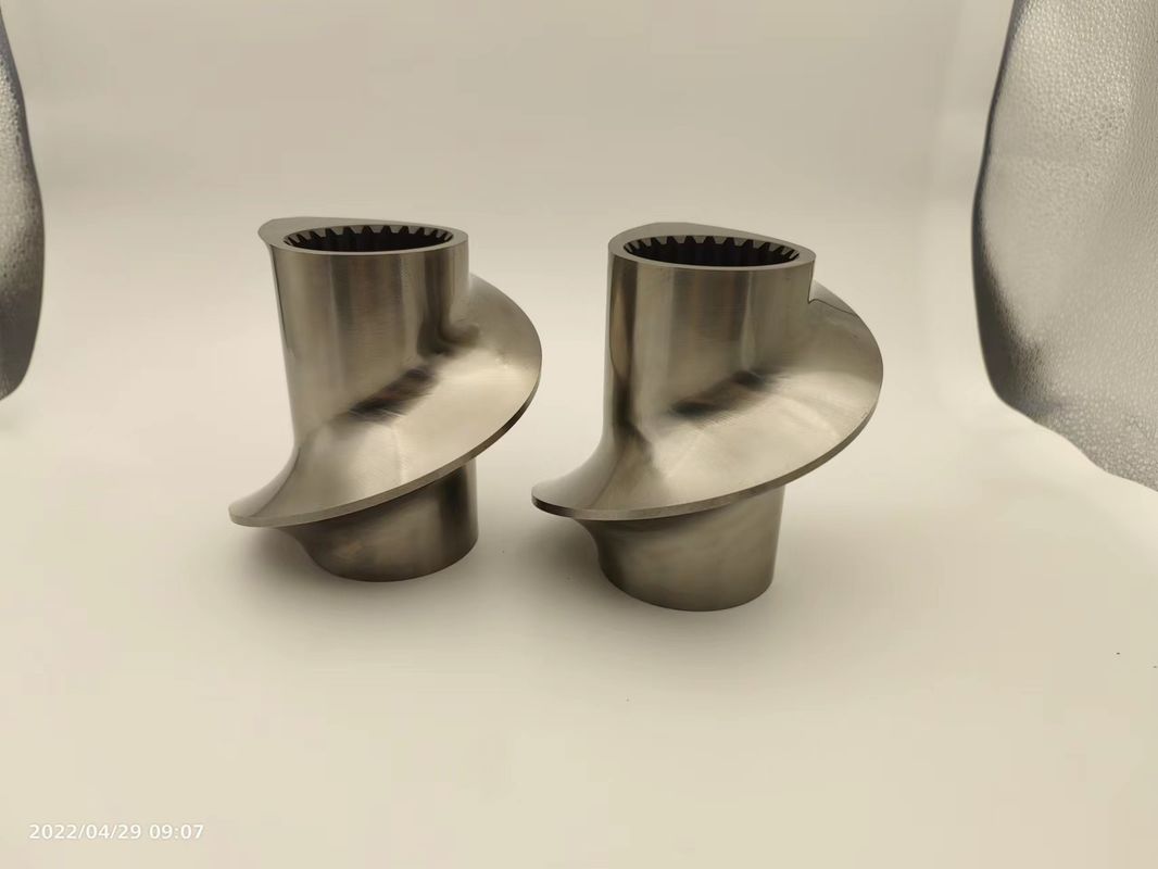 Twin Screw Extruder Granulator Accessories Meshing Covey Screw Element Từ 12mm -300mm