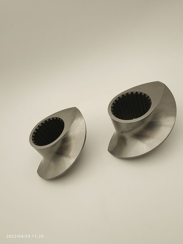 Twin Screw Extruder Granulator Accessories Meshing Covey Screw Element Từ 12mm -300mm