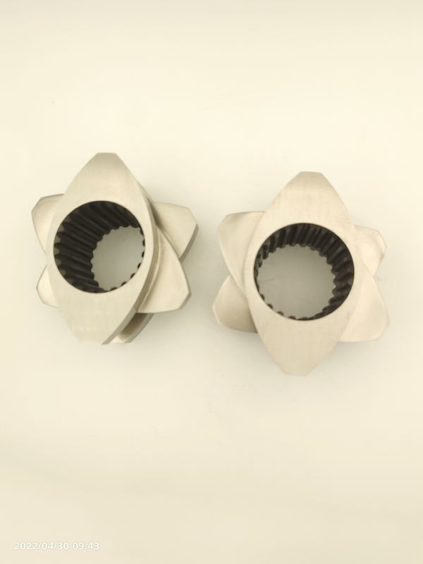 Twin Screw EXTRUDER Elemenet Kneading Block Meshing Block Chống ăn mòn và mòn
