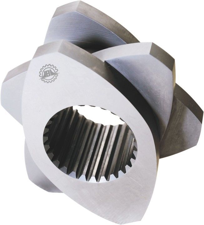 Khu vực nóng chảy Phần đúc vít đôi 30° 45° 60° 90° góc Vít 71mm OD