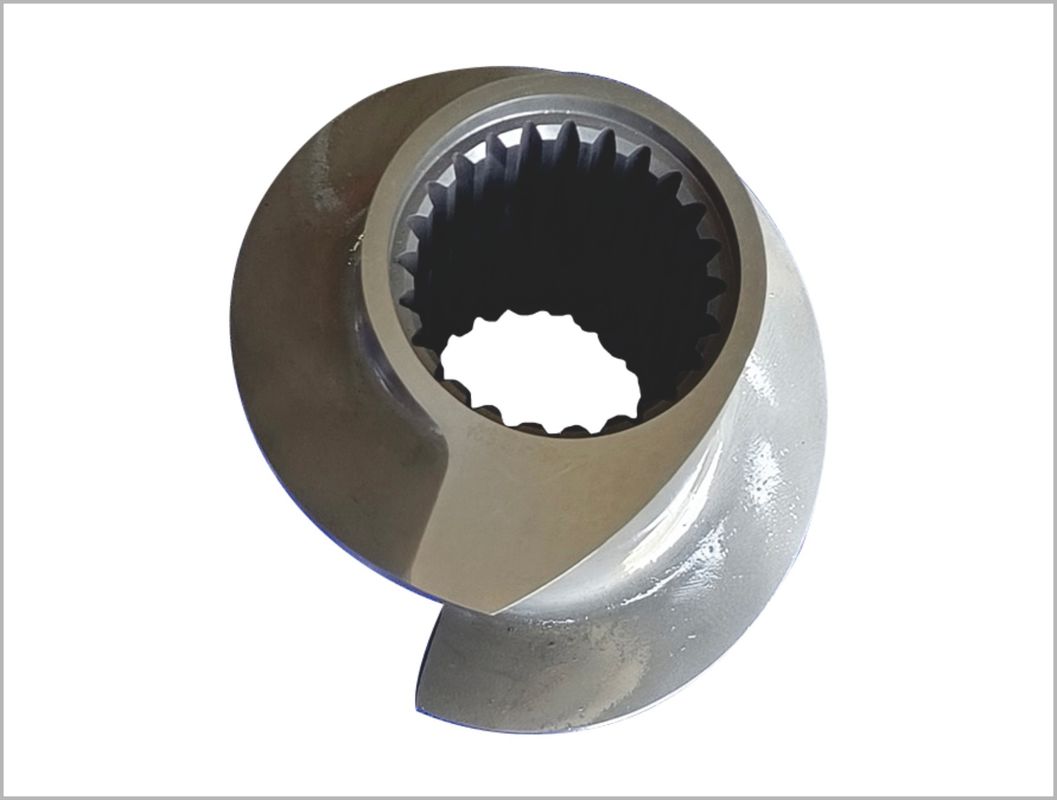 112mm Extruder Screw Elements 6542 Vật liệu cho thực phẩm lớn / đồ ăn nhẹ Extruder Zsk Screw Element Tên sản phẩm:112mm Extruder Screw Elements 6542 Vật liệu