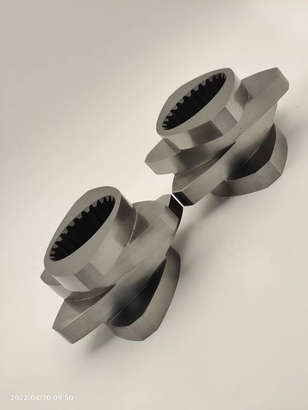 Cát nổ / đánh bóng bộ phận extruder vít đôi HRC58-62 Độ cứng cho tuổi thọ dài