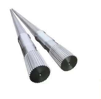 Máy đùn trục vít đôi, các bộ phận vít xoắn rung cho vật liệu tùy chỉnh, máy đùn WPC