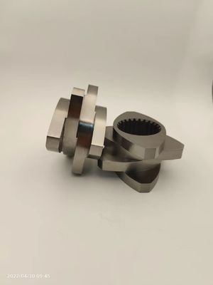 600rpm Phân chỉnh bộ phận máy ép vít đôi Vòng đinh Bảng nhựa Granulator phụ kiện
