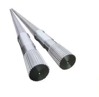 Độ dài tùy chỉnh Involute Inner Spline Twin Screw Extruder Shaft cho Extrusion