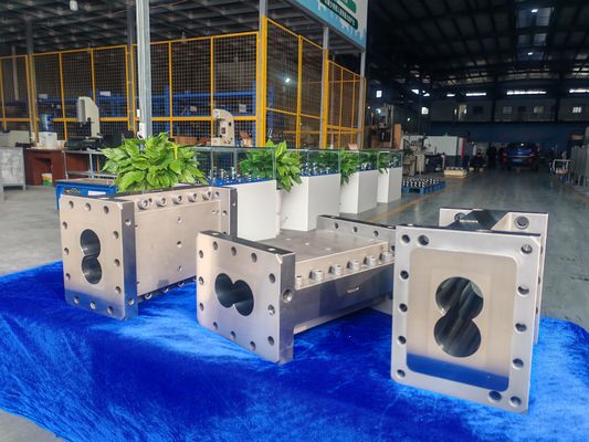 Zse75maxx Máy pha trộn nhựa nhựa máy nhựa hai vít Extruder vít phần tử thùng